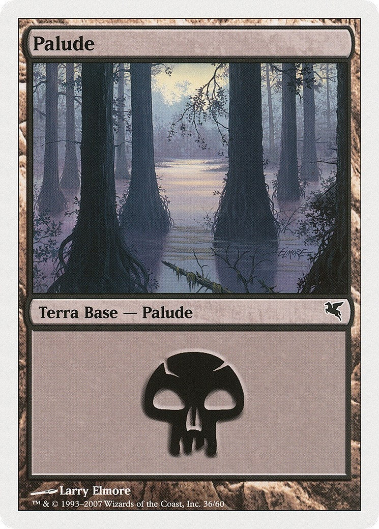 Image for Swamp (Italian) - "Palide" (D36) (D36) (Magic Encyclopedia 2005 (Salvat/Hachette)) - Magic: The Gathering