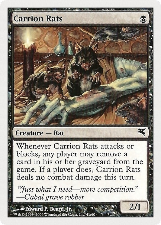 Image for Carrion Rats (41) (41) (Magic Encyclopedia 2005 (Salvat/Hachette)) - Magic: The Gathering