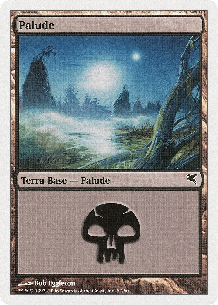 Image for Swamp (Italian) - "Palide" (A57) (A57) (Magic Encyclopedia 2005 (Salvat/Hachette)) - Magic: The Gathering