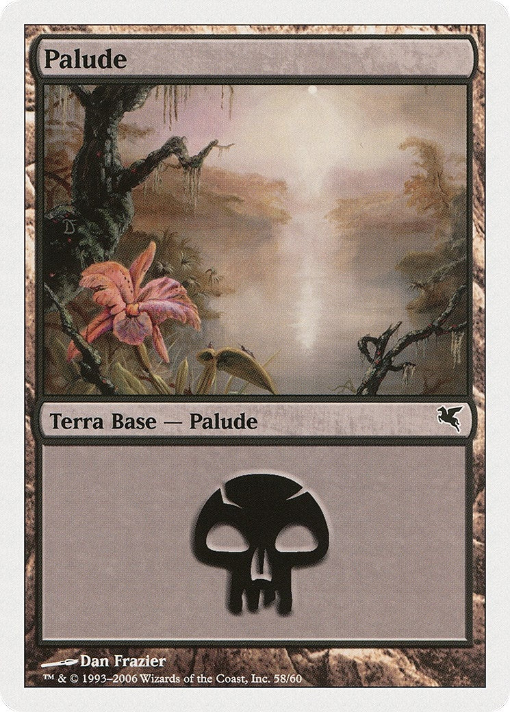 Image for Swamp (Italian) - "Palide" (A58) (A58) (Magic Encyclopedia 2005 (Salvat/Hachette)) - Magic: The Gathering