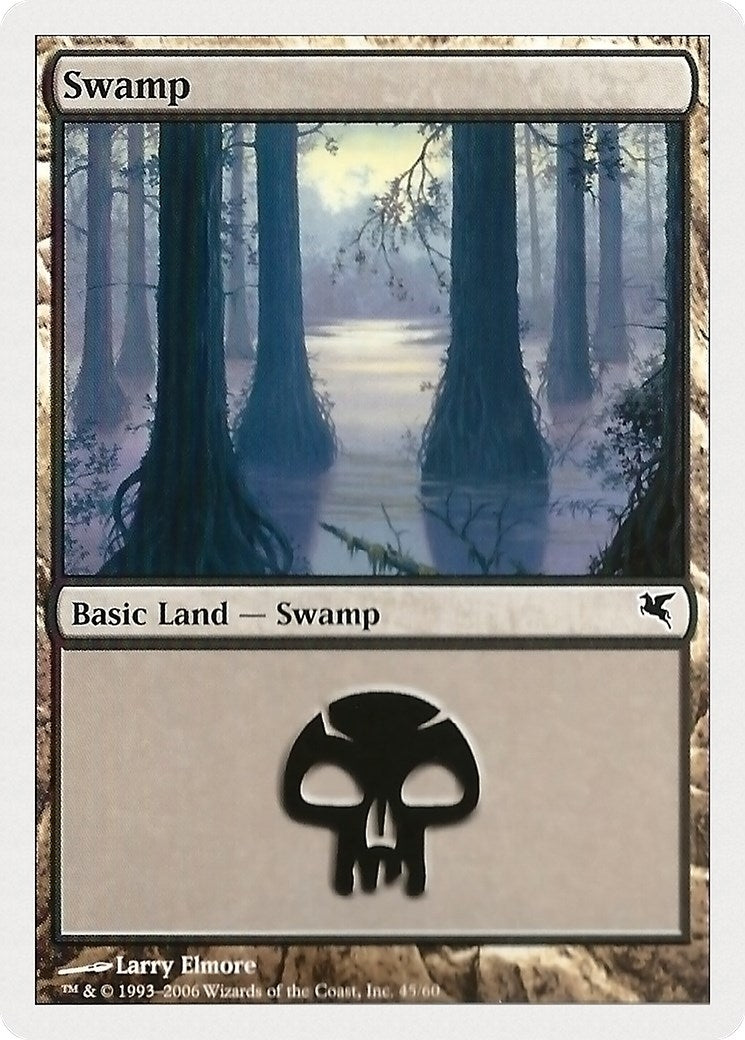 Image for Swamp (45) (45) (Magic Encyclopedia 2005 (Salvat/Hachette)) - Magic: The Gathering
