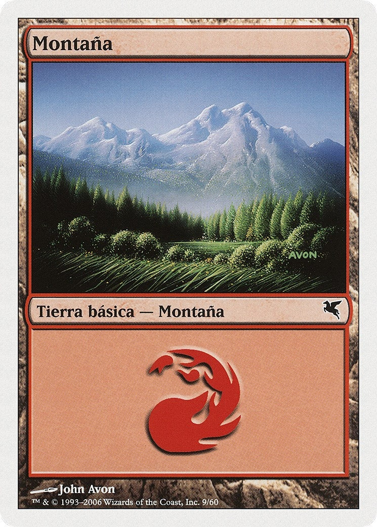 Image for Mountain (Spanish) - "Montana" (D9) (D9) (Magic Encyclopedia 2005 (Salvat/Hachette)) - Magic: The Gathering