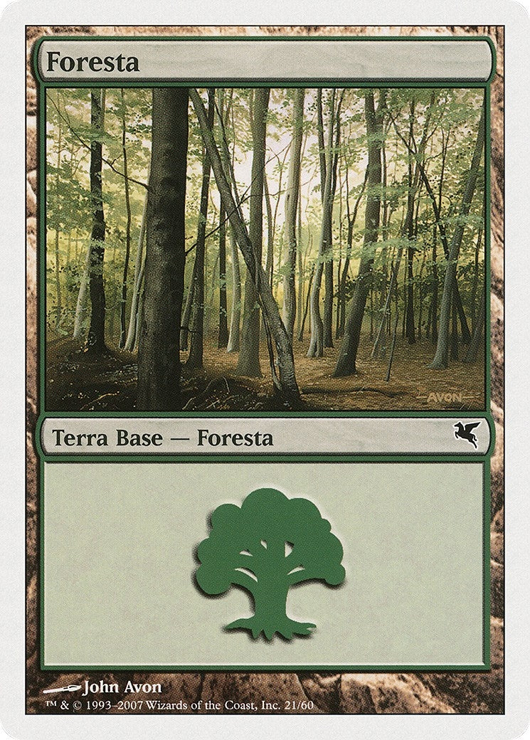 Image for Forest (Italian) - "Foresta" (B21) (B21) (Magic Encyclopedia 2005 (Salvat/Hachette)) - Magic: The Gathering