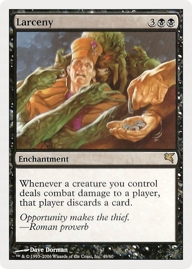 Image for Larceny (49) (Magic Encyclopedia 2005 (Salvat/Hachette)) - Magic: The Gathering