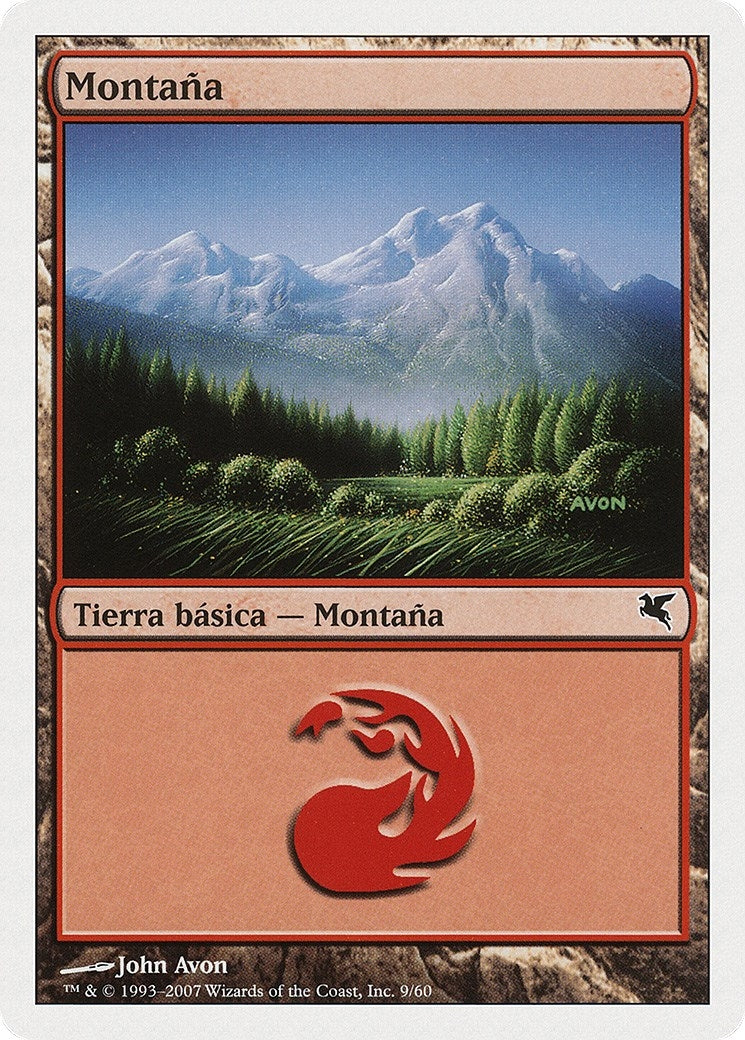 Image for Mountain (Spanish) - "Montana" (I9) (I9) (Magic Encyclopedia 2005 (Salvat/Hachette)) - Magic: The Gathering
