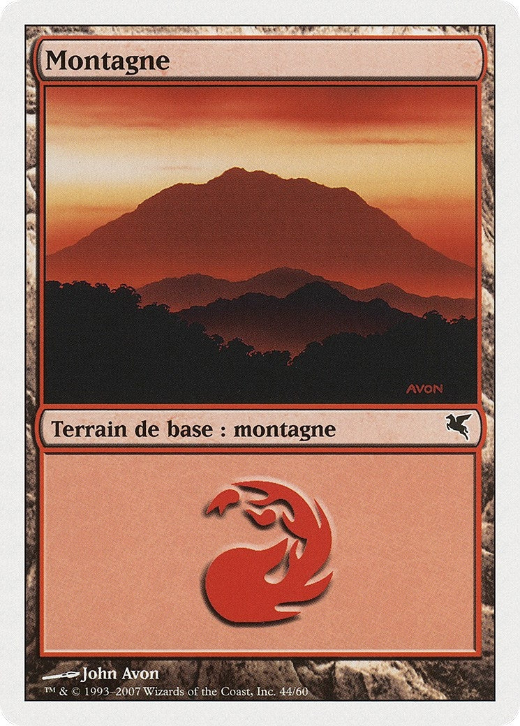 Image for Mountain (French) - "Montagne" (I44) (I44) (Magic Encyclopedia 2005 (Salvat/Hachette)) - Magic: The Gathering