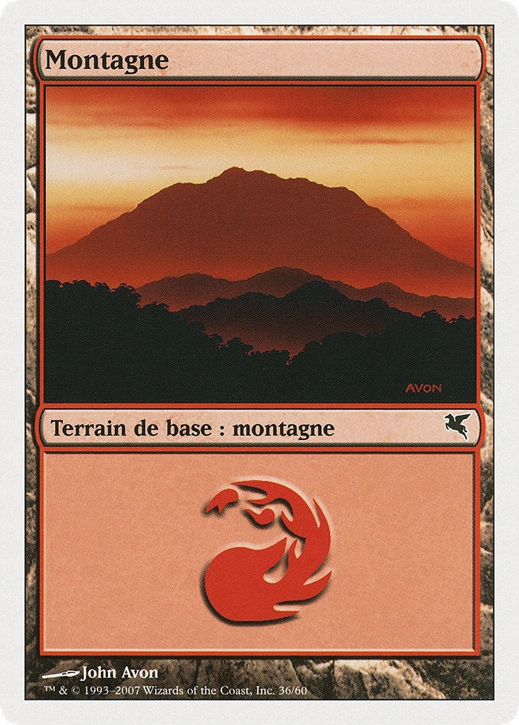 Image for Mountain (French) - "Montagne" (C36) (C36) (Magic Encyclopedia 2005 (Salvat/Hachette)) - Magic: The Gathering