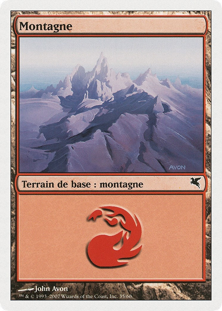 Image for Mountain (French) - "Montagne" (C35) (C35) (Magic Encyclopedia 2005 (Salvat/Hachette)) - Magic: The Gathering