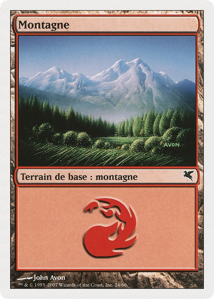 Image for Mountain (French) - "Montagne" (C24) (C24) (Magic Encyclopedia 2005 (Salvat/Hachette)) - Magic: The Gathering