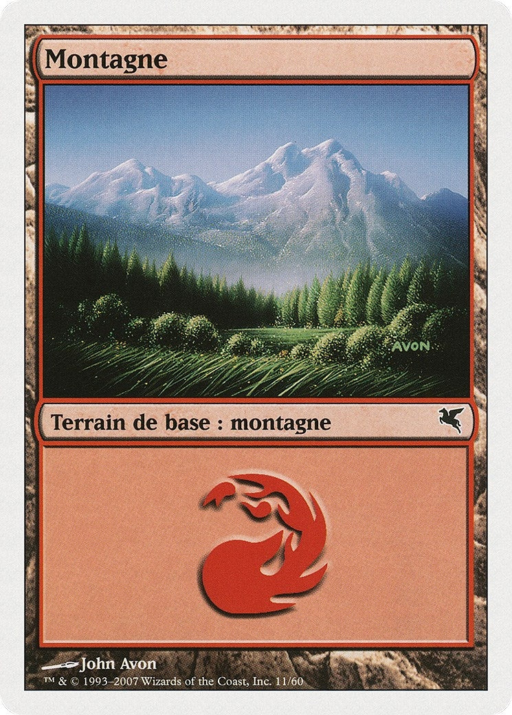 Image for Mountain (French) - "Montagne" (C11) (C11) (Magic Encyclopedia 2005 (Salvat/Hachette)) - Magic: The Gathering