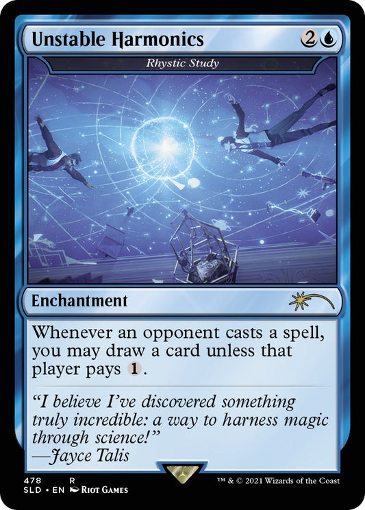 Image for Unstable Harmonics - Rhystic Study (478) (Secret Lair Drop Series) - Magic: The Gathering
