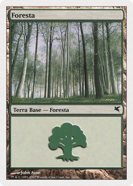Image for Forest (Italian) - "Foresta" (D24) (D24) (Magic Encyclopedia 2005 (Salvat/Hachette)) - Magic: The Gathering