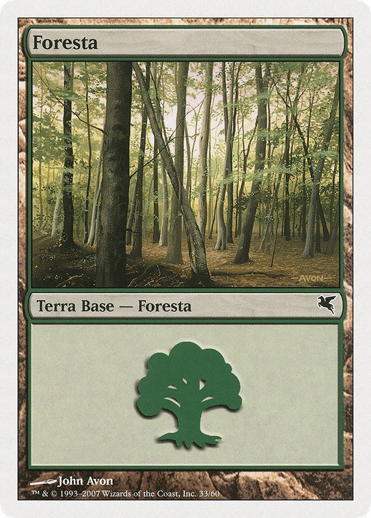 Image for Forest (Italian) - "Foresta" (B33) (B33) (Magic Encyclopedia 2005 (Salvat/Hachette)) - Magic: The Gathering