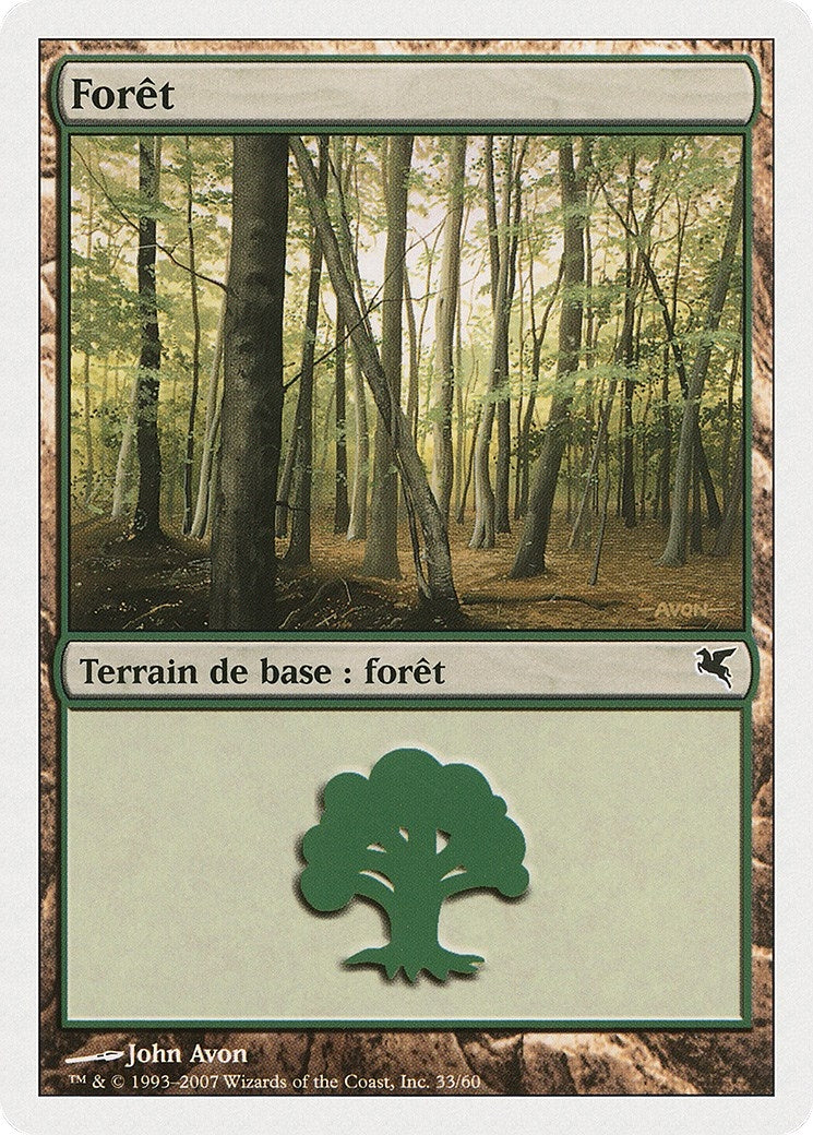 Image for Forest (French) - "Foret" (B33) (B33) (Magic Encyclopedia 2005 (Salvat/Hachette)) - Magic: The Gathering