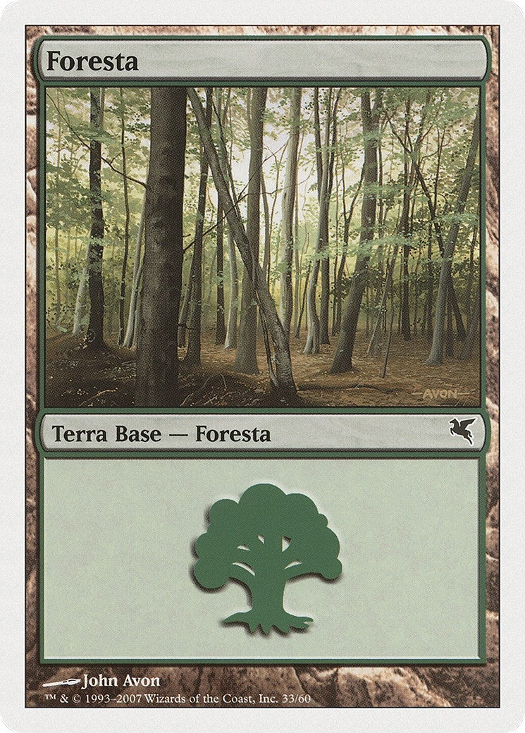 Image for Forest (Italian) - "Foresta" (J33) (J33) (Magic Encyclopedia 2005 (Salvat/Hachette)) - Magic: The Gathering
