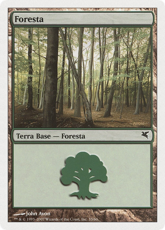 Image for Forest (Italian) - "Foresta" (J33) (J33) (Magic Encyclopedia 2005 (Salvat/Hachette)) - Magic: The Gathering