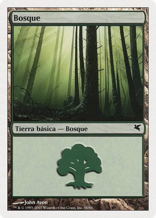 Image for Forest (Spanish) - "Bosque" (I34) (I34) (Magic Encyclopedia 2005 (Salvat/Hachette)) - Magic: The Gathering