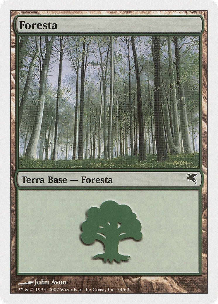 Image for Forest (Italian) - "Foresta" (J34) (J34) (Magic Encyclopedia 2005 (Salvat/Hachette)) - Magic: The Gathering