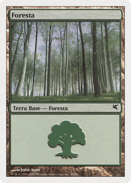 Image for Forest (Italian) - "Foresta" (J34) (J34) (Magic Encyclopedia 2005 (Salvat/Hachette)) - Magic: The Gathering