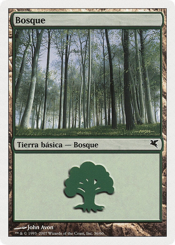 Image for Forest (Spanish) - "Bosque" (I36) (I36) (Magic Encyclopedia 2005 (Salvat/Hachette)) - Magic: The Gathering