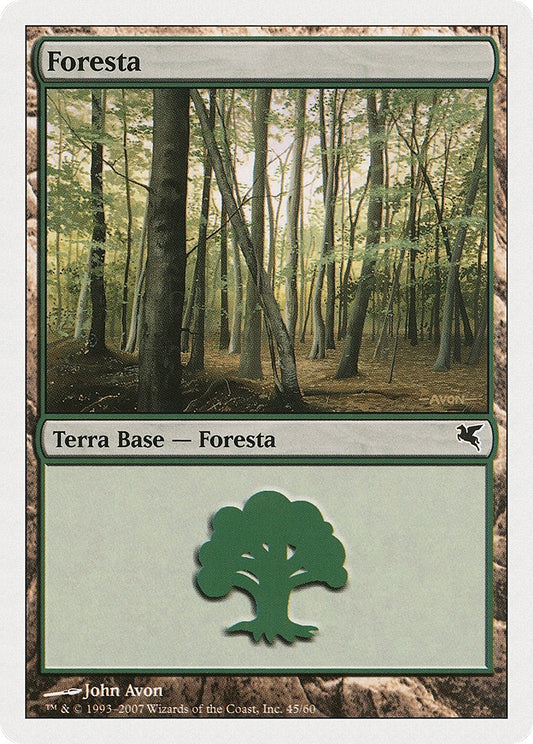 Image for Forest (Italian) - "Foresta" (B45) (B45) (Magic Encyclopedia 2005 (Salvat/Hachette)) - Magic: The Gathering