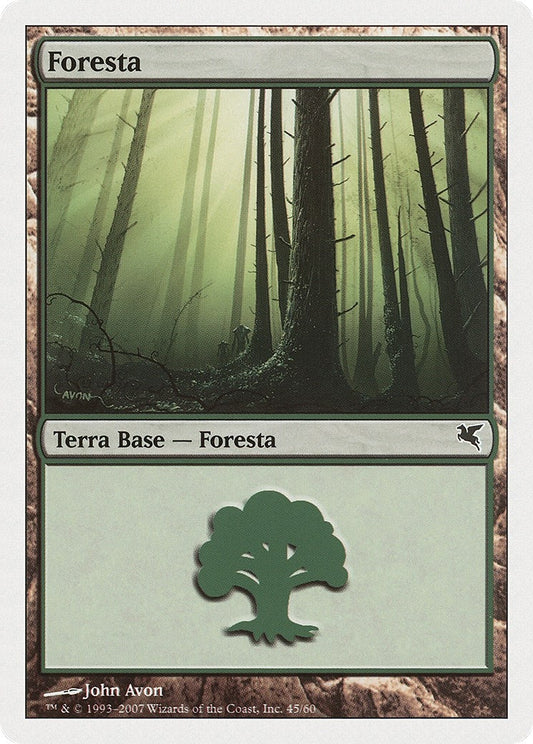 Image for Forest (Italian) - "Foresta" (J45) (J45) (Magic Encyclopedia 2005 (Salvat/Hachette)) - Magic: The Gathering
