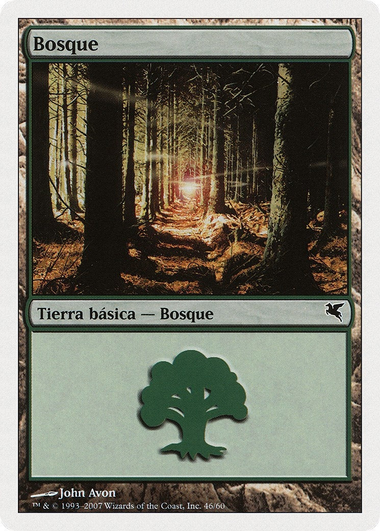 Image for Forest (Spanish) - "Bosque" (I46) (I46) (Magic Encyclopedia 2005 (Salvat/Hachette)) - Magic: The Gathering