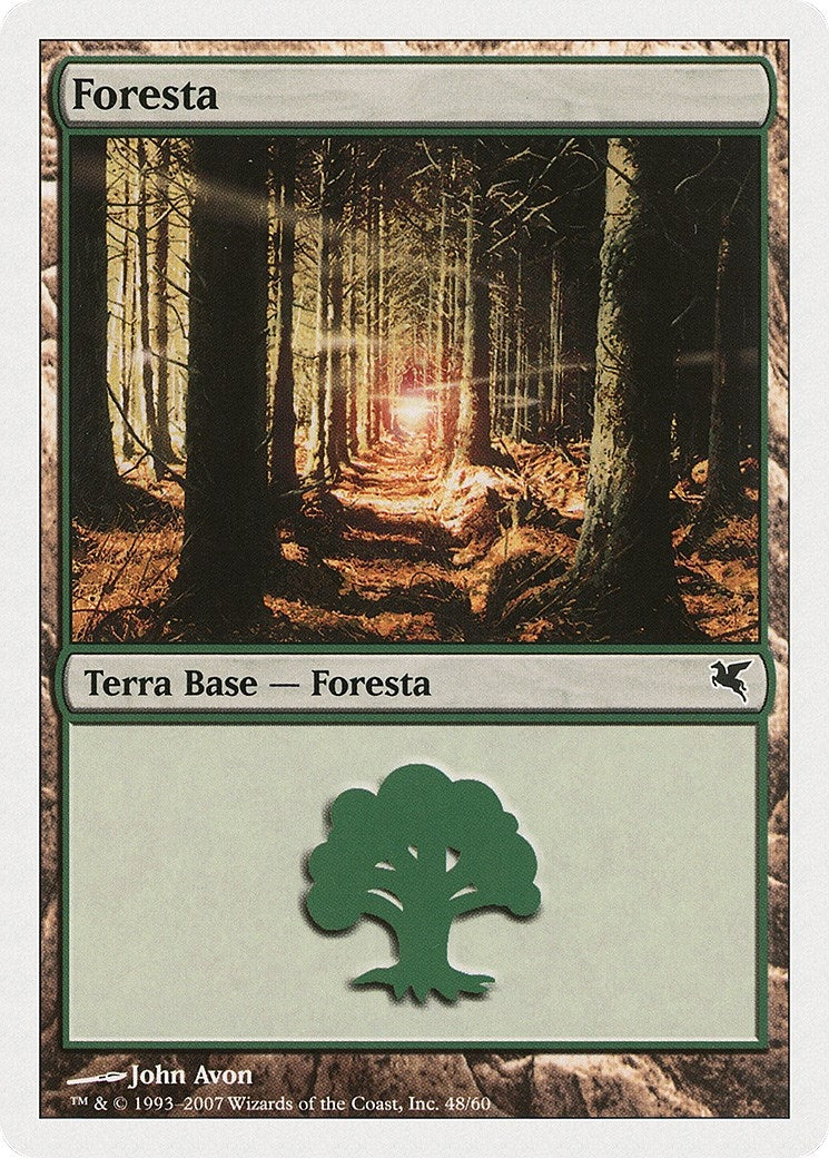 Image for Forest (Italian) - "Foresta" (D48) (D48) (Magic Encyclopedia 2005 (Salvat/Hachette)) - Magic: The Gathering