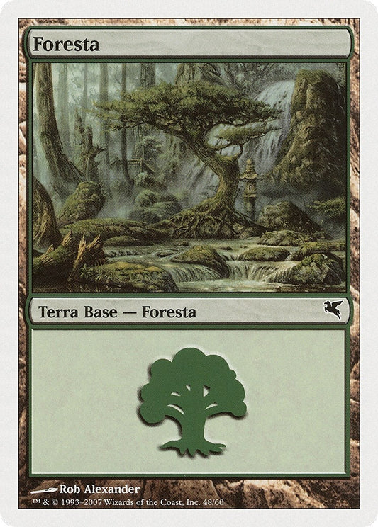 Image for Forest (Italian) - "Foresta" (L48) (L48) (Magic Encyclopedia 2005 (Salvat/Hachette)) - Magic: The Gathering