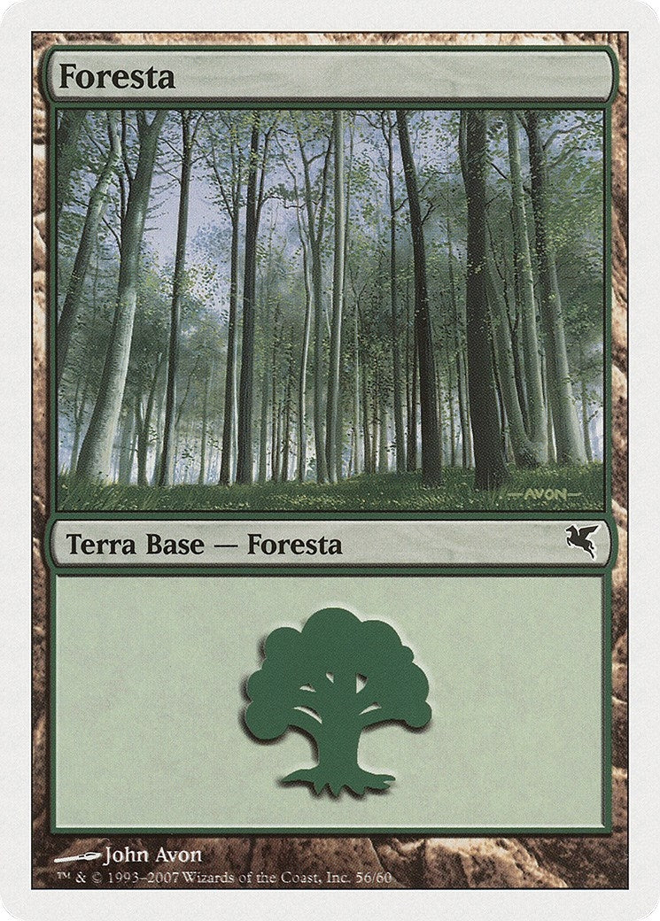 Image for Forest (Italian) - "Foresta" (J56) (J56) (Magic Encyclopedia 2005 (Salvat/Hachette)) - Magic: The Gathering