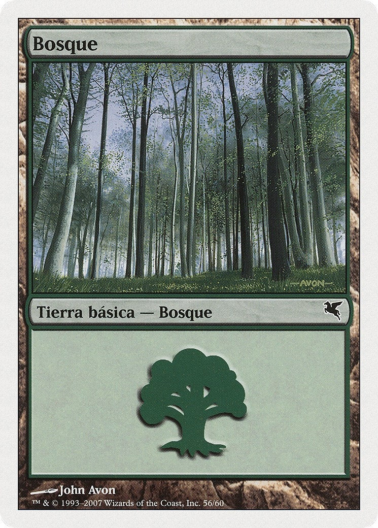 Image for Forest (Spanish) - "Bosque" (J56) (J56) (Magic Encyclopedia 2005 (Salvat/Hachette)) - Magic: The Gathering