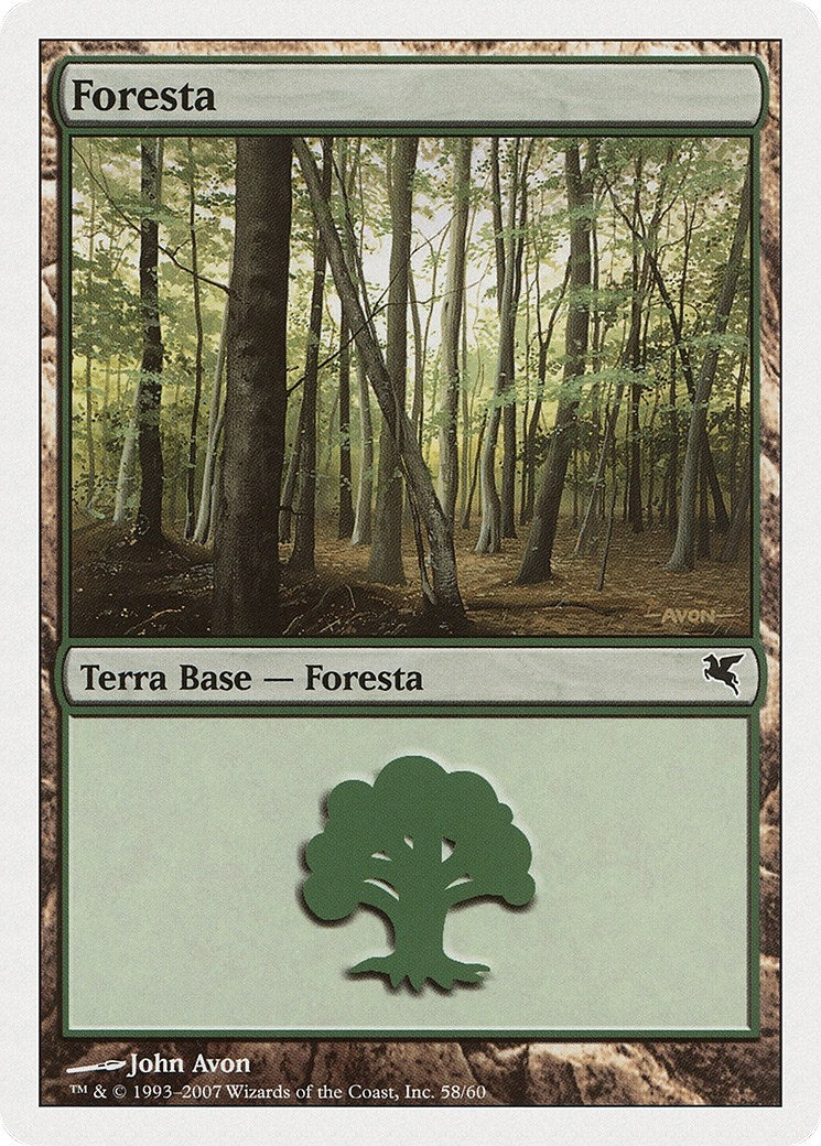 Image for Forest (Italian) - "Foresta" (I58) (I58) (Magic Encyclopedia 2005 (Salvat/Hachette)) - Magic: The Gathering