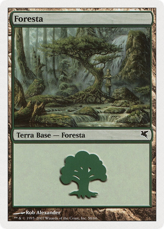 Image for Forest (Italian) - "Foresta" (K58) (K58) (Magic Encyclopedia 2005 (Salvat/Hachette)) - Magic: The Gathering