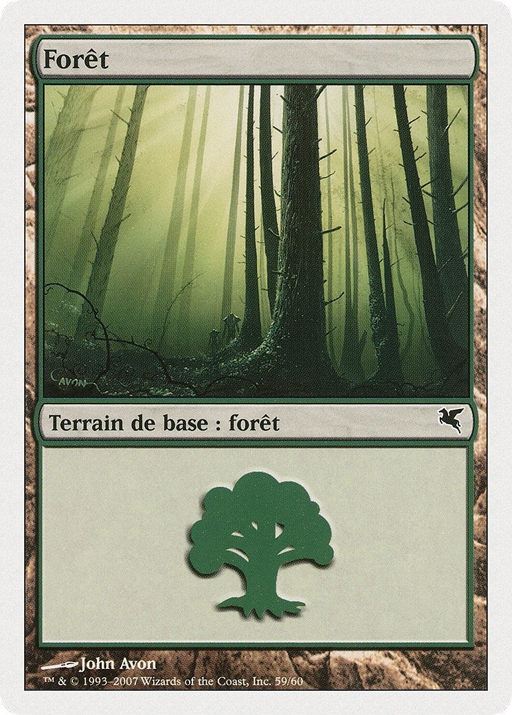 Image for Forest (French) - "Foret" (B59) (B59) (Magic Encyclopedia 2005 (Salvat/Hachette)) - Magic: The Gathering