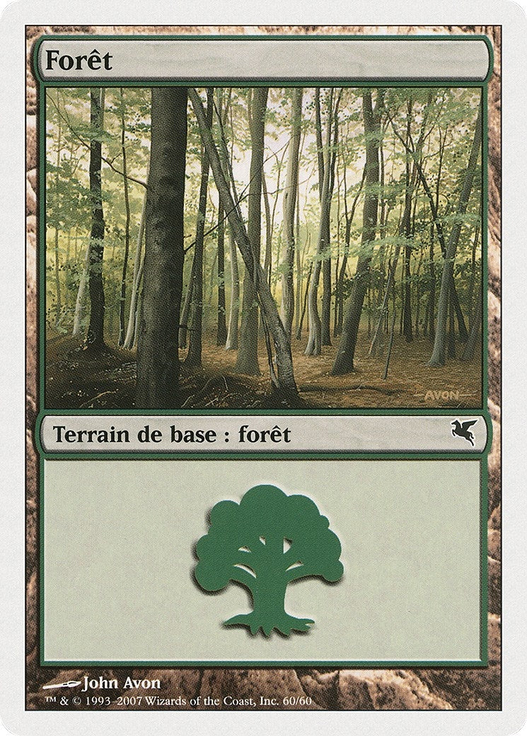 Image for Forest (French) - "Foret" (D60) (D60) (Magic Encyclopedia 2005 (Salvat/Hachette)) - Magic: The Gathering