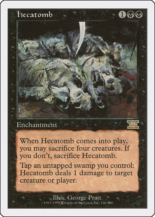 Image for Hecatomb (136) (Classic Sixth Edition) - Magic: The Gathering