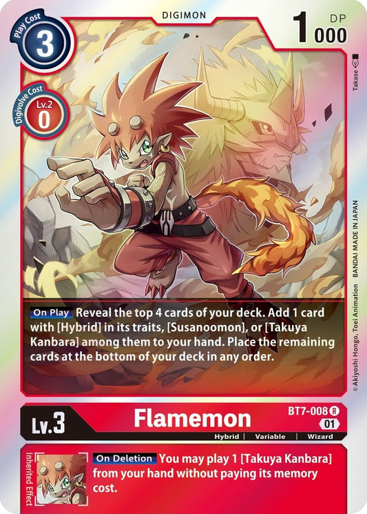 Image for Flamemon (BT7-008 R) (Next Adventure) - Digimon Card Game