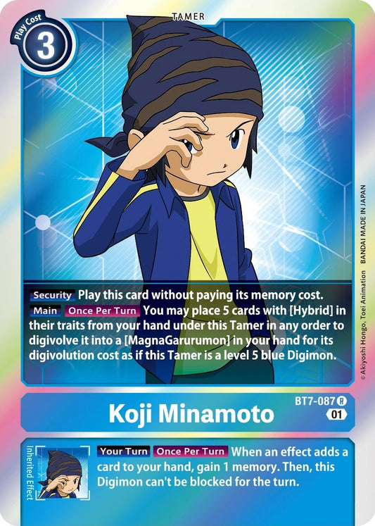 Image for Koji Minamoto (BT7-087 R) (Next Adventure) - Digimon Card Game