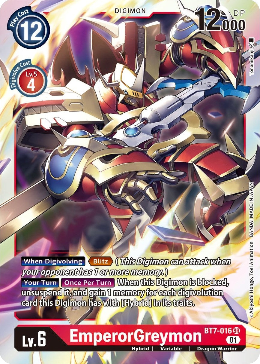 Image for EmperorGreymon (BT7-016 SR) (Next Adventure) - Digimon Card Game