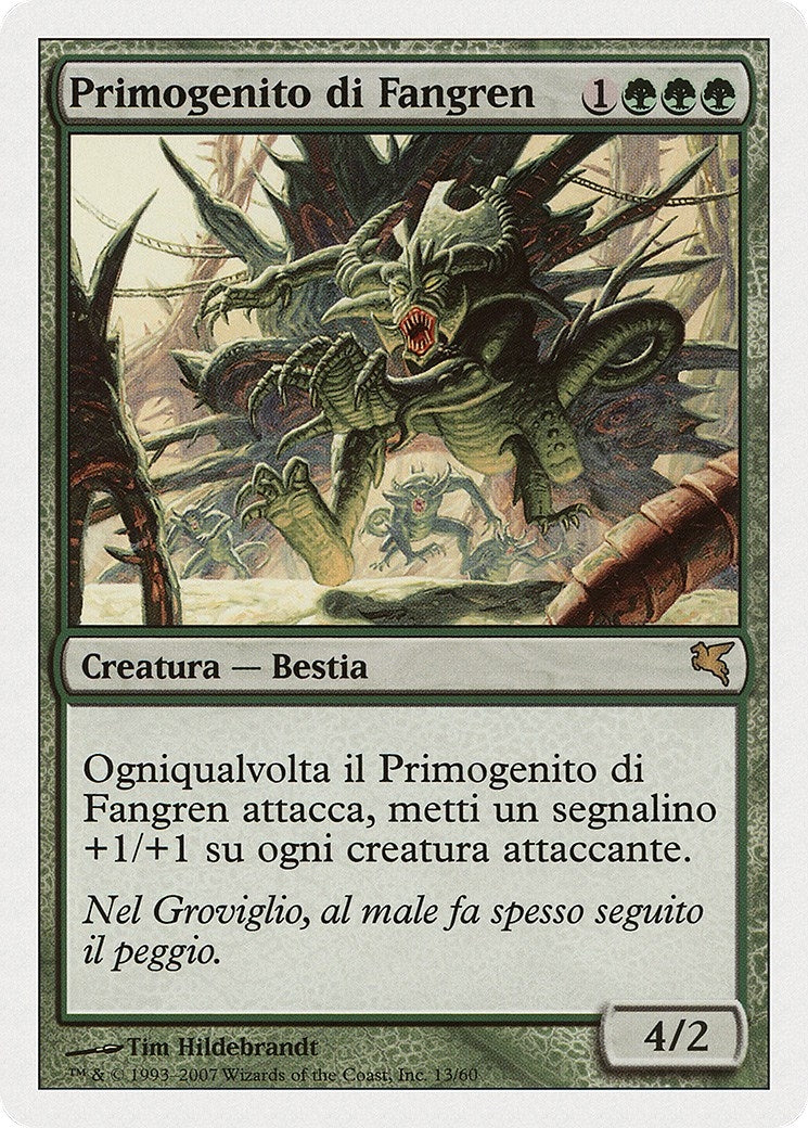 Image for Fangren Firstborn (Italian) - "Primogenito di Fangren" (K13) (Magic Encyclopedia 2005 (Salvat/Hachette)) - Magic: The Gathering