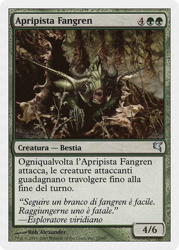 Image for Fangren Pathcutter (Italian) - "Apripista Fangren" (K15) (K15) (Magic Encyclopedia 2005 (Salvat/Hachette)) - Magic: The Gathering