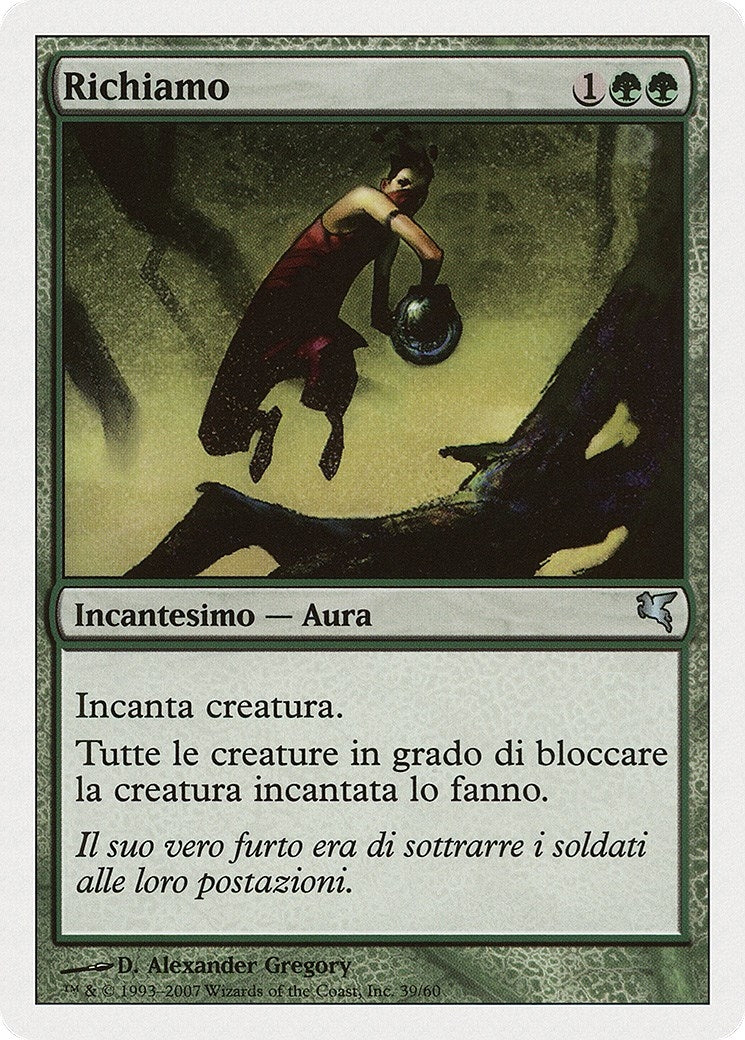 Image for Lure (Italian) - "Richiamo" (K39) (K39) (Magic Encyclopedia 2005 (Salvat/Hachette)) - Magic: The Gathering