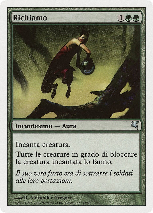 Image for Lure (Italian) - "Richiamo" (K39) (K39) (Magic Encyclopedia 2005 (Salvat/Hachette)) - Magic: The Gathering