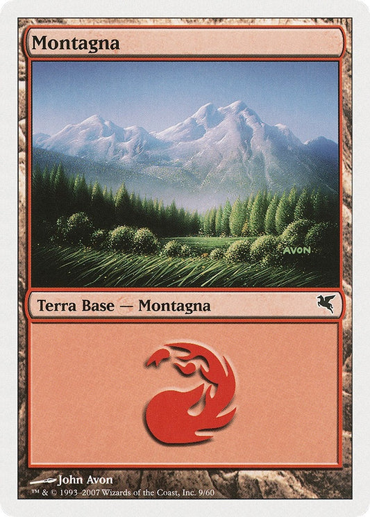 Image for Mountain (Italian) - "Montagna" (D9) (D9) (Magic Encyclopedia 2005 (Salvat/Hachette)) - Magic: The Gathering