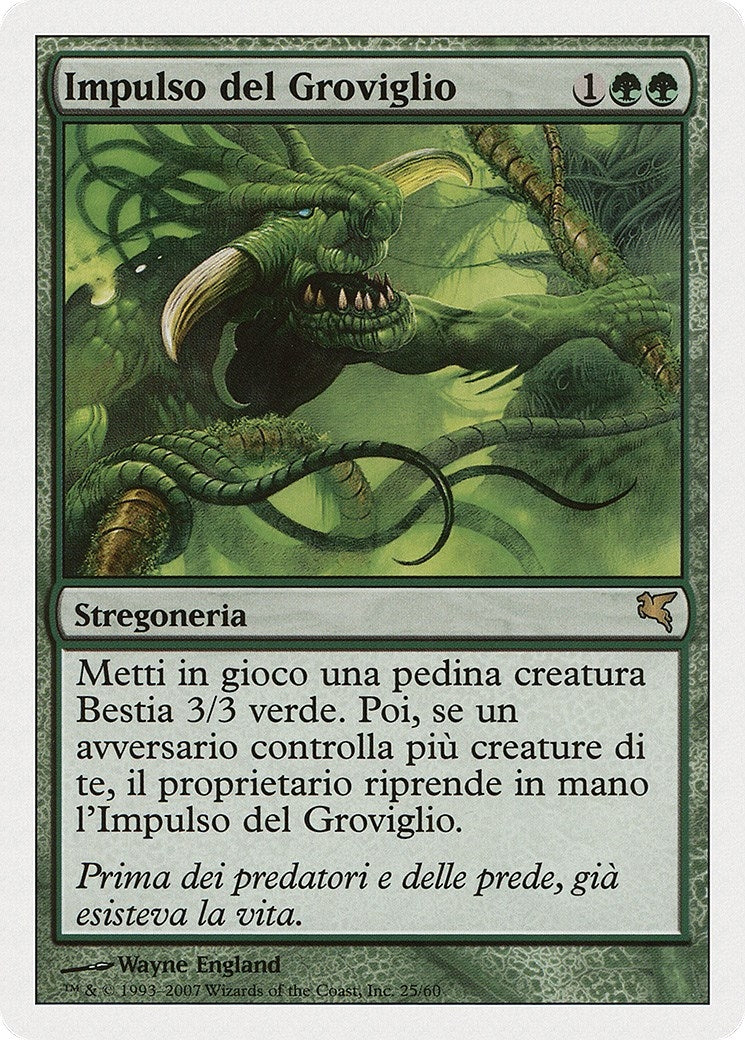 Image for Pulse of the Tangle (Italian) - "Impulso del Groviglio" (K25) (Magic Encyclopedia 2005 (Salvat/Hachette)) - Magic: The Gathering