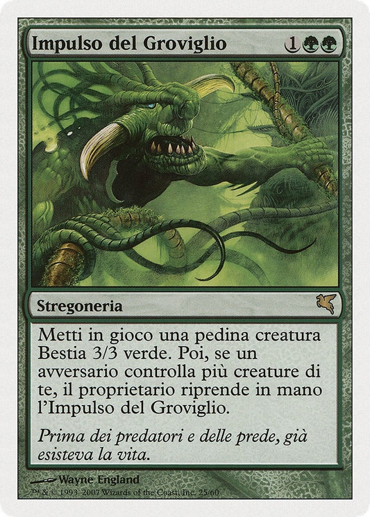 Image for Pulse of the Tangle (Italian) - "Impulso del Groviglio" (K25) (Magic Encyclopedia 2005 (Salvat/Hachette)) - Magic: The Gathering