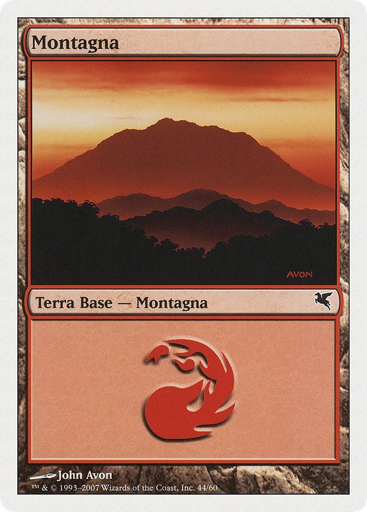 Image for Mountain (Italian) - "Montagna" (I44) (I44) (Magic Encyclopedia 2005 (Salvat/Hachette)) - Magic: The Gathering