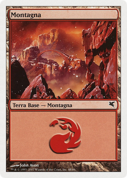 Image for Mountain (Italian) - "Montagna" (K48) (K48) (Magic Encyclopedia 2005 (Salvat/Hachette)) - Magic: The Gathering