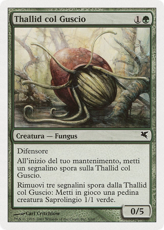 Image for Thallid Shell-Dweller (Italian) - "Thallid col Guscio" (J6) (J6) (Magic Encyclopedia 2005 (Salvat/Hachette)) - Magic: The Gathering