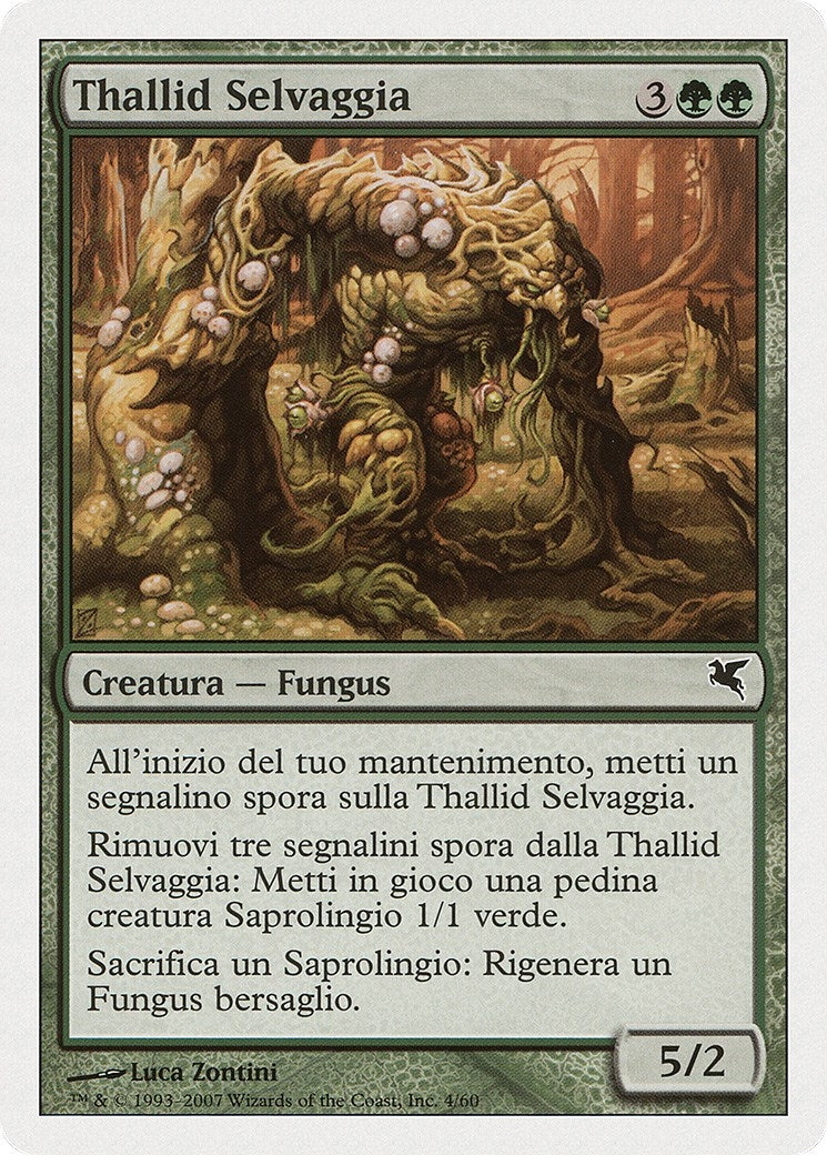 Image for Savage Thallid (Italian) - "Thallid Selvaggia" (J4) (J4) (Magic Encyclopedia 2005 (Salvat/Hachette)) - Magic: The Gathering
